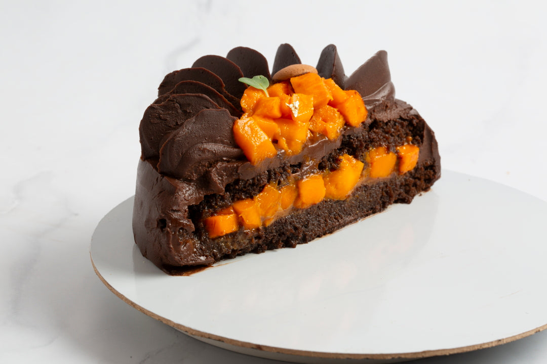 Zinque's Mango, Biscoff & Chocolate Cake