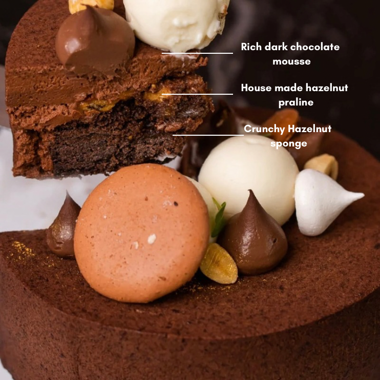 Hazelnut Praline Cake