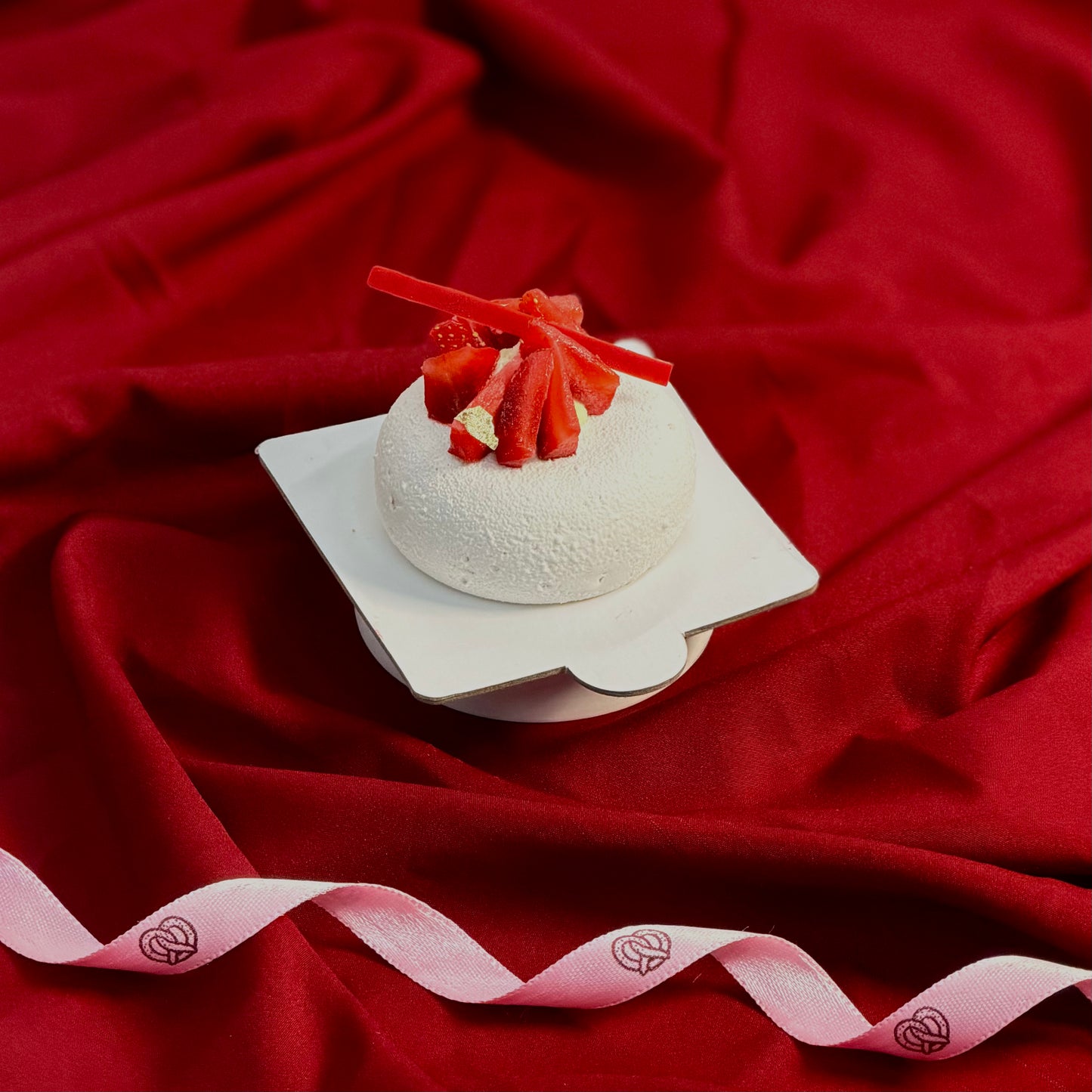 Strawberry Almond Petit Gateau