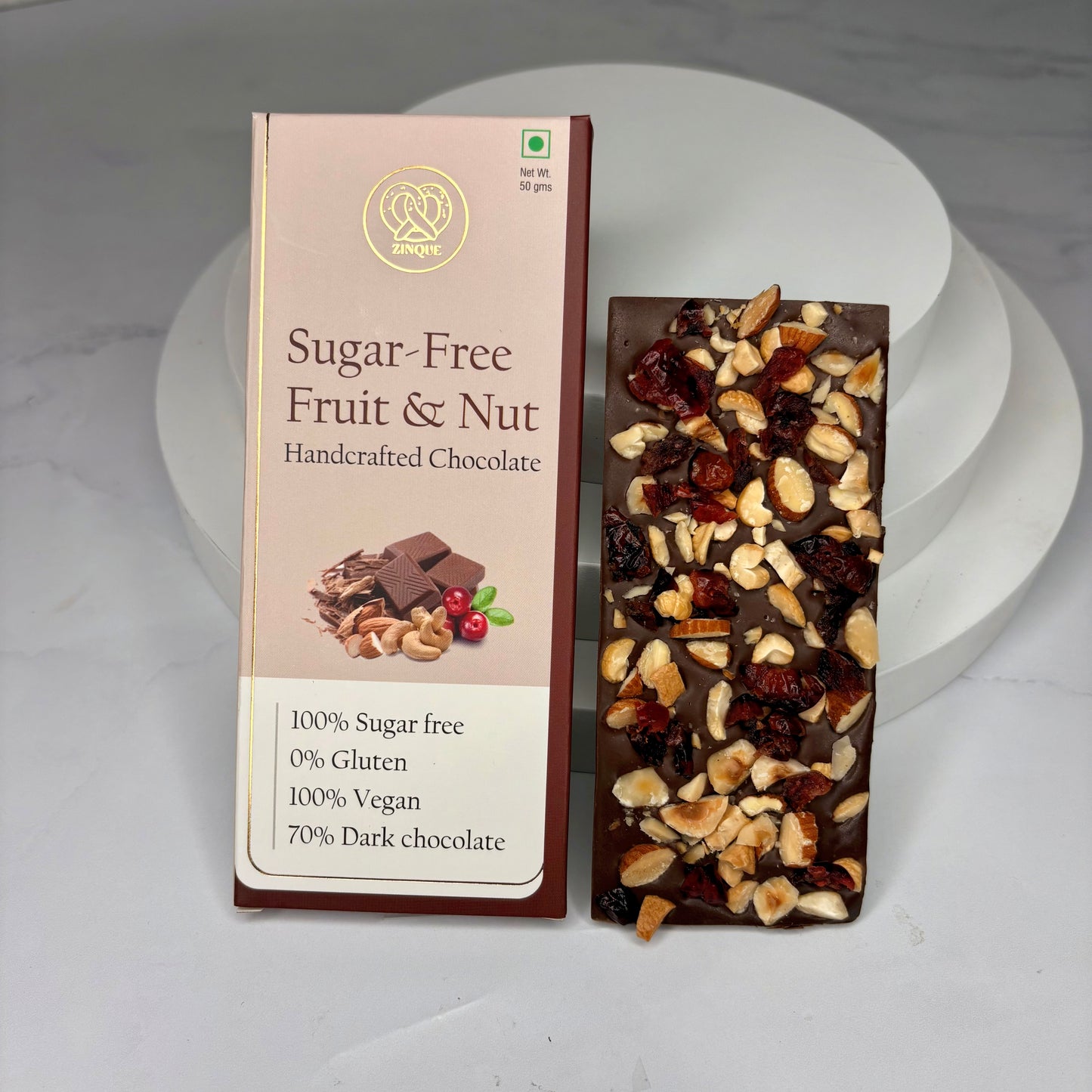 Sugar-free Fruit & Nut Chocolate Bar