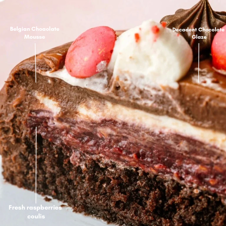 Raspberries & Chocolate Cake