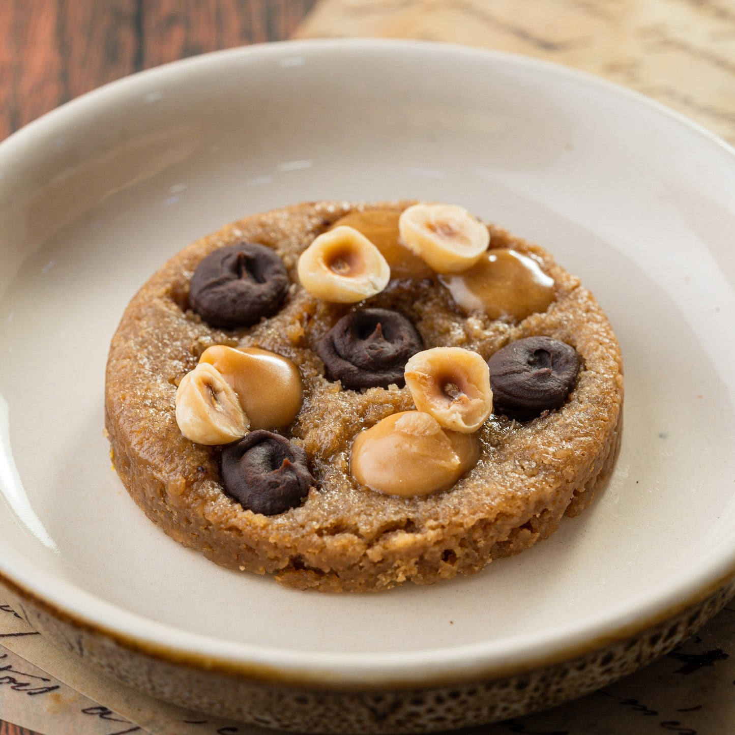 Sea salt caramel, Hazelnut & Chocolate Cookies (Box of 1)