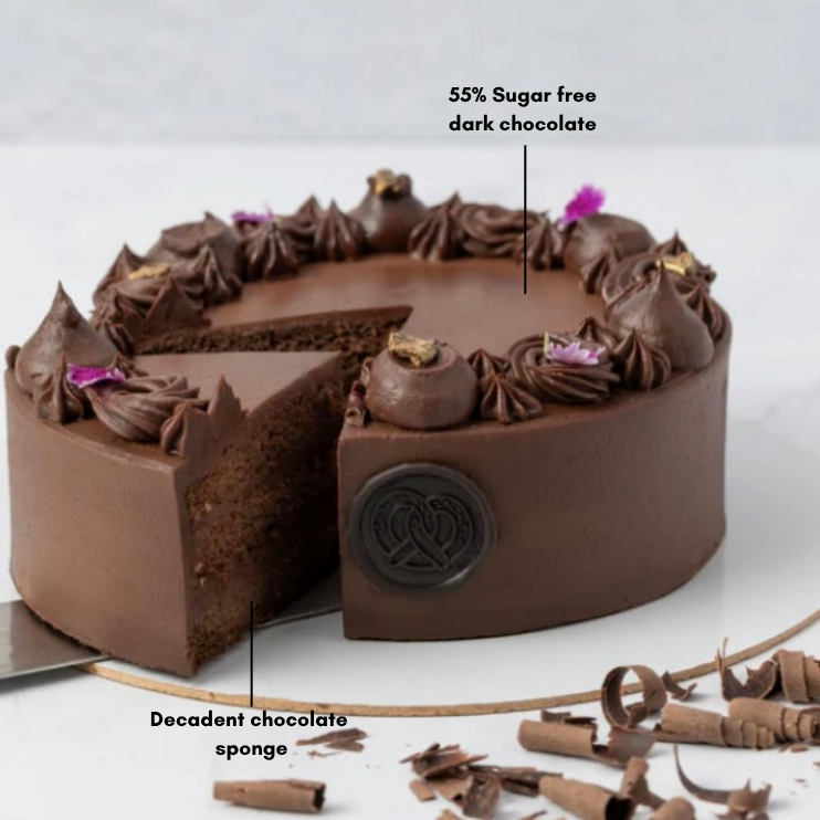 Sugar-Free Dark Chocolate Cake