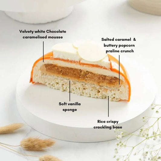 Popcorn Praline Gateau