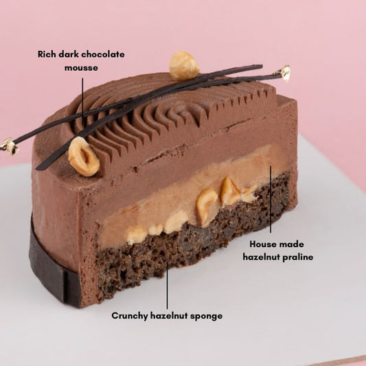 Dark Chocolate Hazelnut Cake (Vegan & Gluten-free)