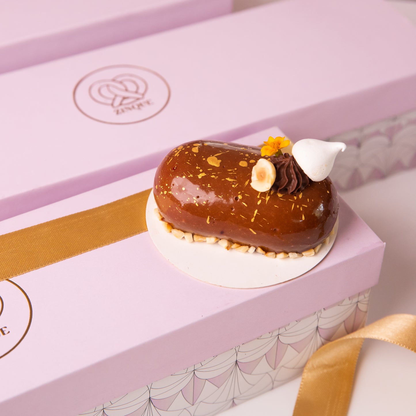 Dark Chocolate & Hazelnut petit gateau