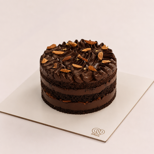 Chocolate Almond Nougat Cake (Gluten-Free, & Refined Sugar Free)