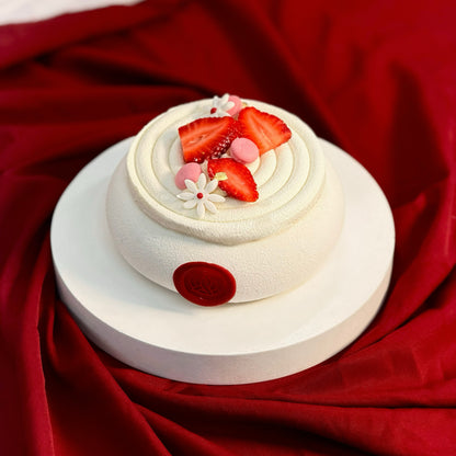 Strawberry Almond Gateau