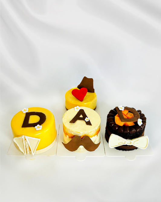 Assorted Box of 4 Mini Cakes - Father's Day Special