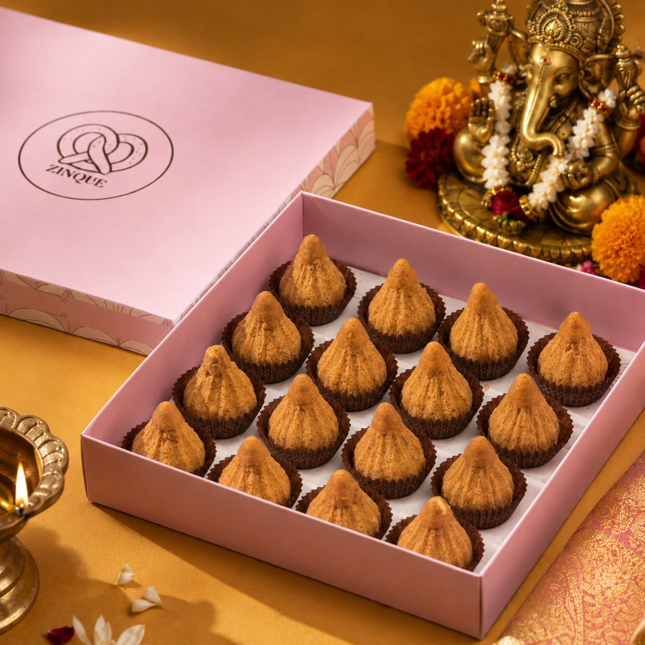 Besan Modak - Refined Sugar-Free & Gluten-Free