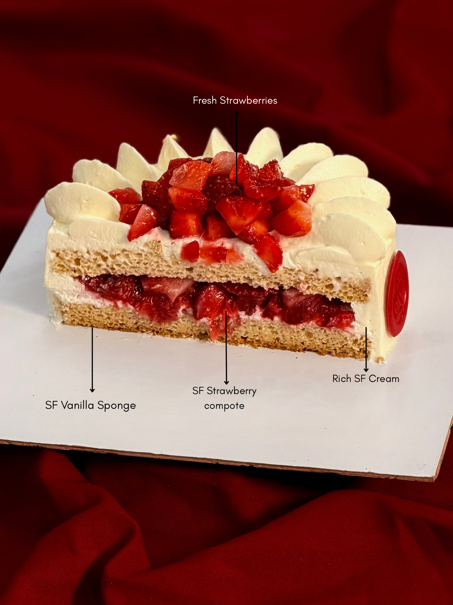 Sugar-Free Strawberry Cake