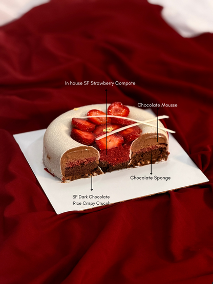 Sugar-Free Chocolate Strawberry Gateau