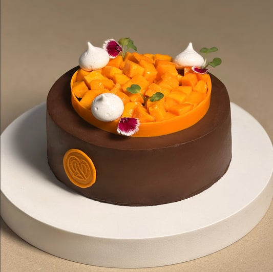 Mango & Dark Chocolate Cake (Vegan & Gluten-free)