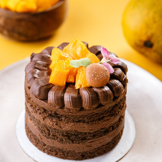 Mini Mango, Biscoff & Chocolate Cake