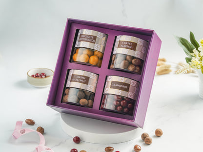 Zinque’s Luxury Nut lovers Gift Box of 4