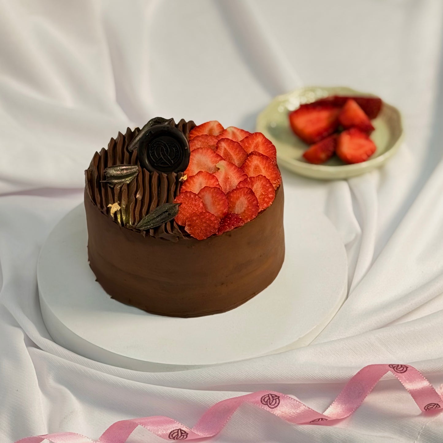 Strawberry Nutella Chocolate Cake