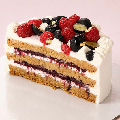 Mixed Berry Cake (Sugar-Free & Gluten-Free)