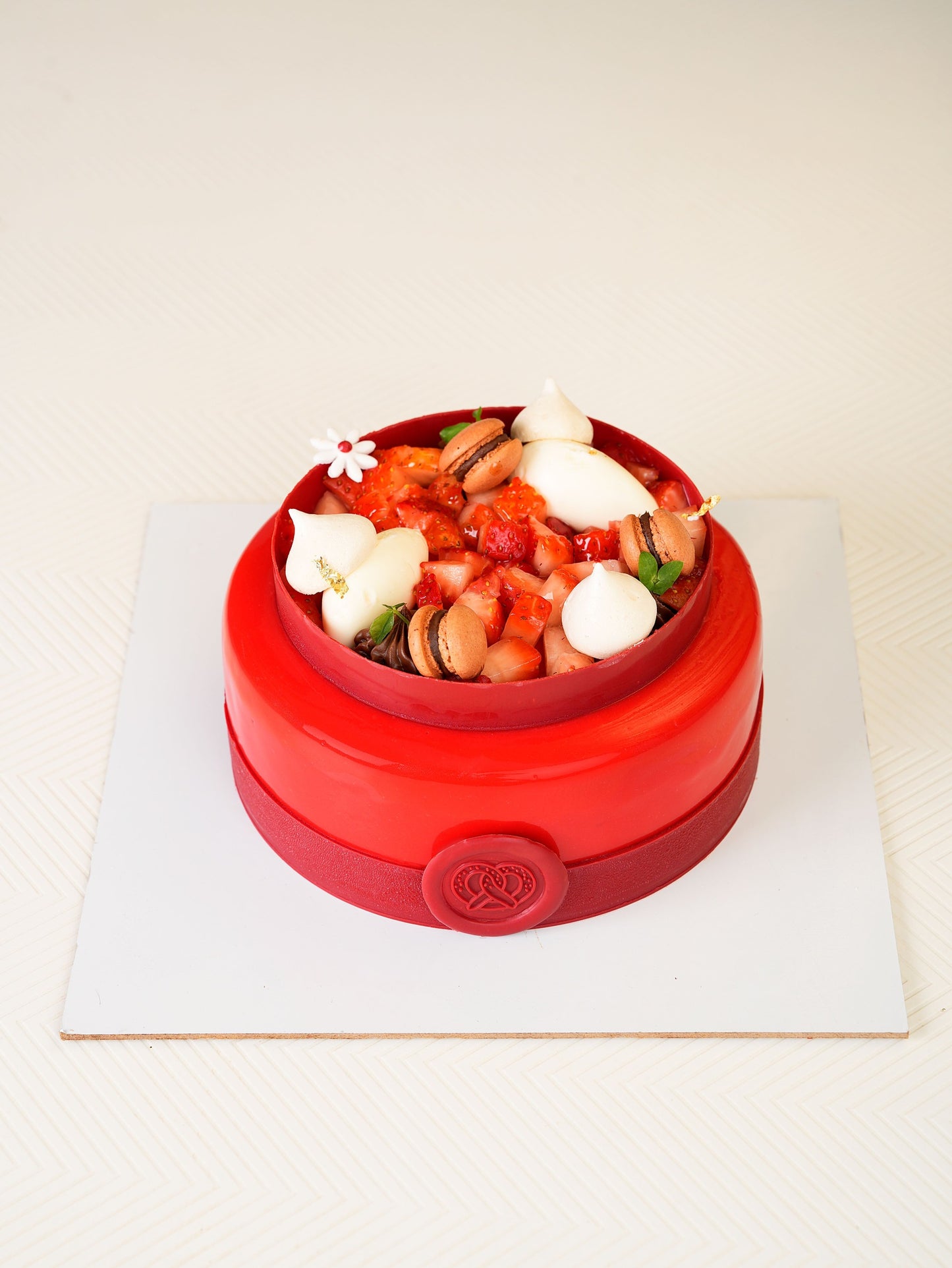 Strawberry Hazelnut Gateau