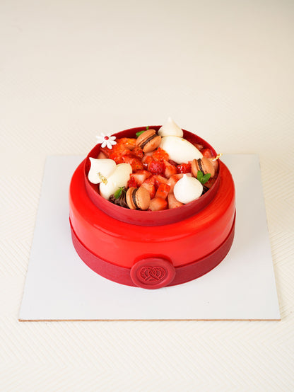 Strawberry Hazelnut Gateau