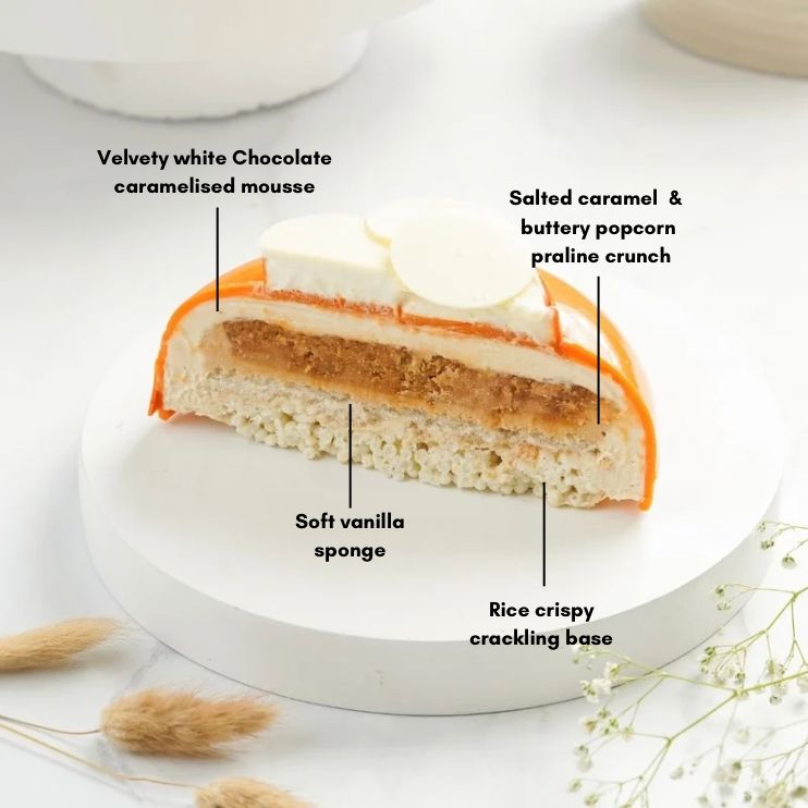 Popcorn Praline Gateau