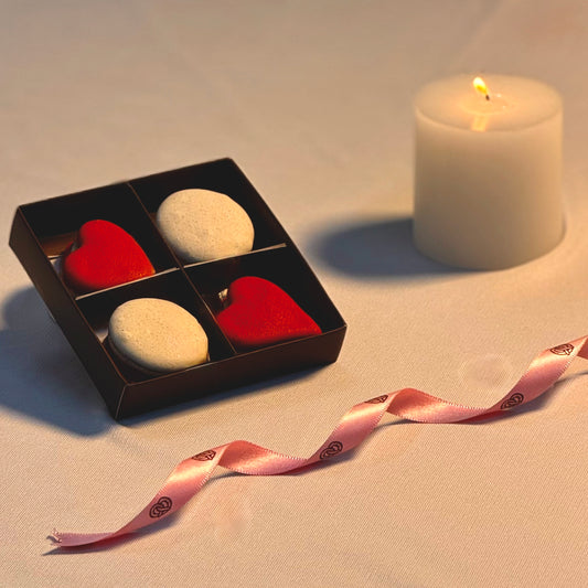 Heart Macarons - Box of 4