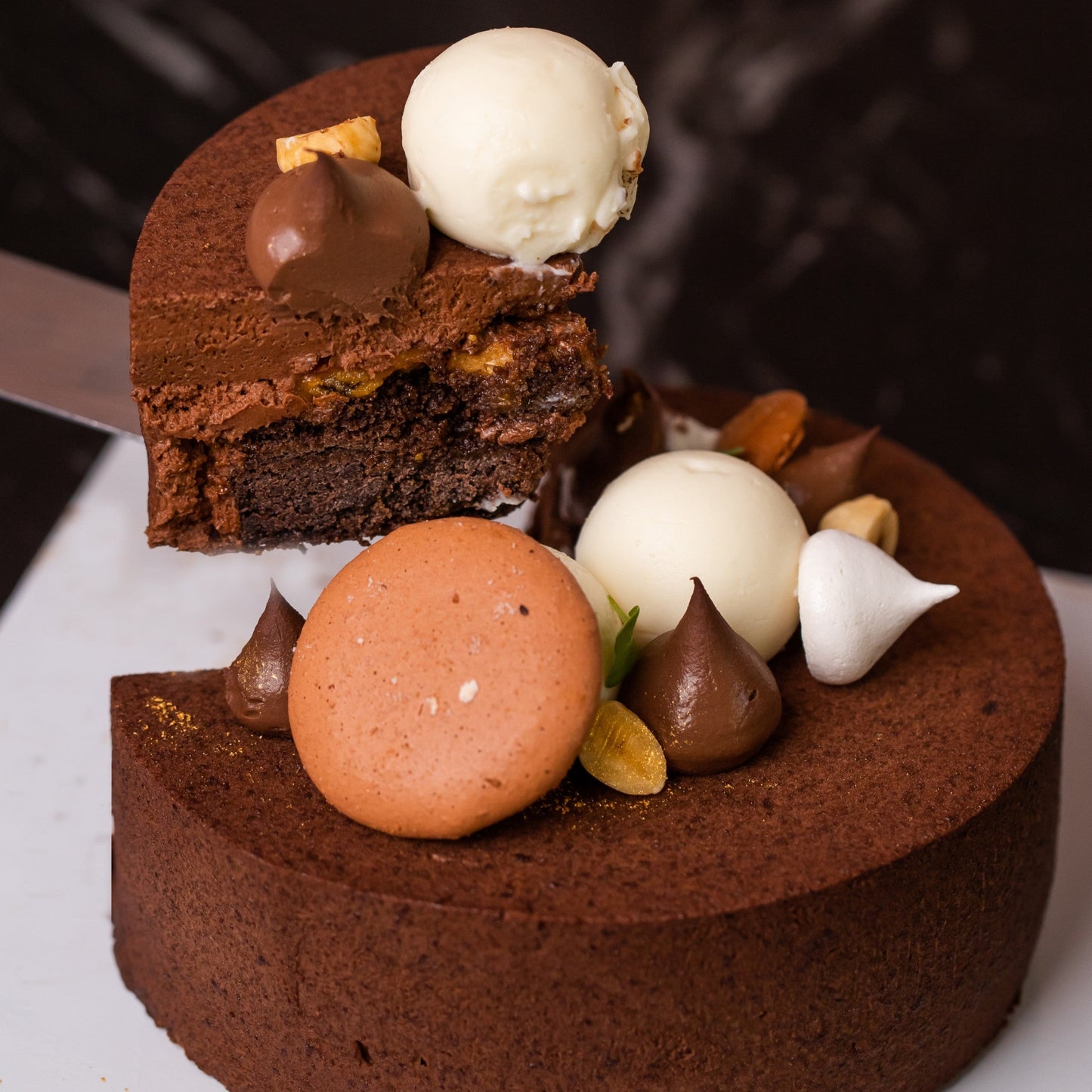 Hazelnut Praline Cake